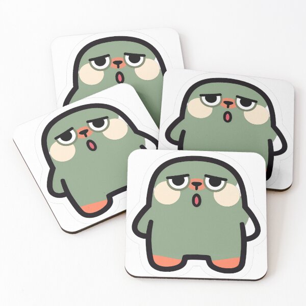 Item preview, Cute Green Blob Monster Flat Design designed and sold by GSideArtStore.