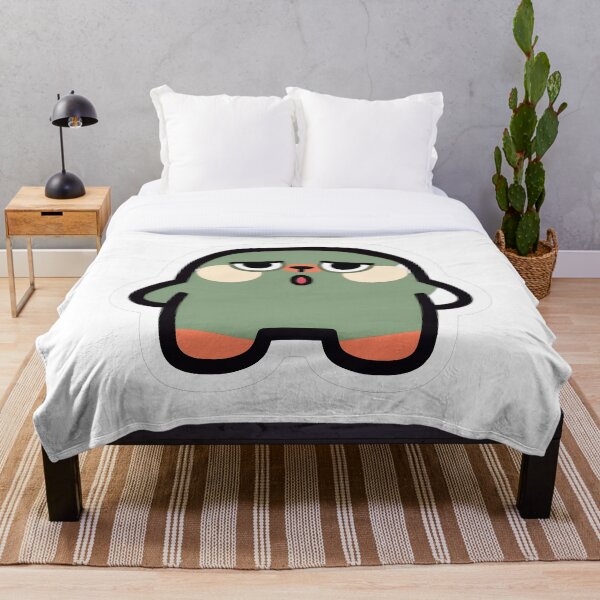 Artikelvorschau, Niedliches grünes Blob-Monster-Flat-Design entworfen und verkauft von GSideArtStore.