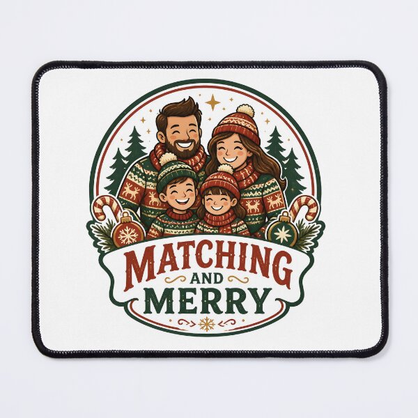 Item preview, Matching And Merry Christmas Family Holiday Gift designed and sold by OliviaHayesArt.