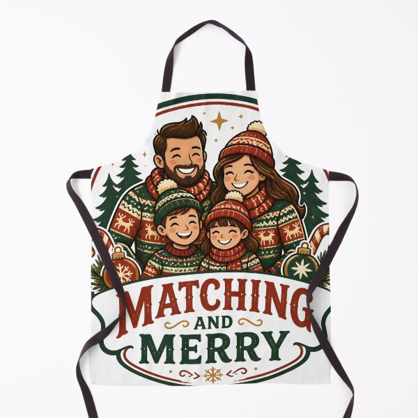 Item preview, Matching And Merry Christmas Family Holiday Gift designed and sold by OliviaHayesArt.