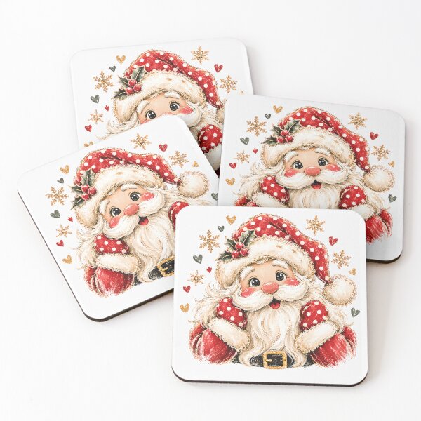 Item preview, Retro Striped Santa Sparkle Vintage Christmas designed and sold by DYAFLK.