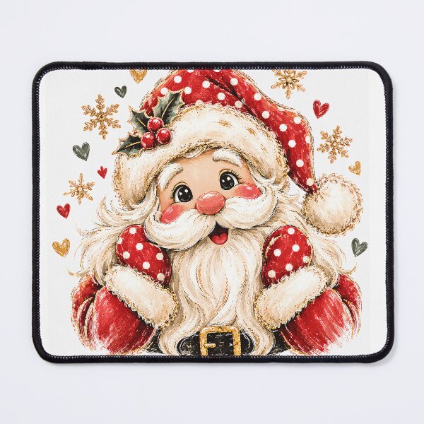 Item preview, Retro Striped Santa Sparkle Vintage Christmas designed and sold by DYAFLK.