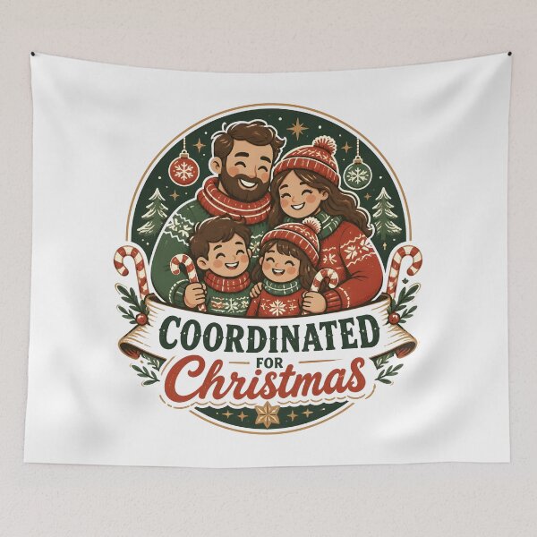 Item preview, Coordinated For Christmas Christmas Family Holiday Gift designed and sold by OliviaHayesArt.