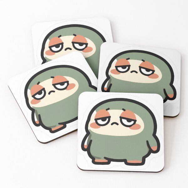 Item preview, Cute Green Blob Monster Flat Design designed and sold by GSideArtStore.