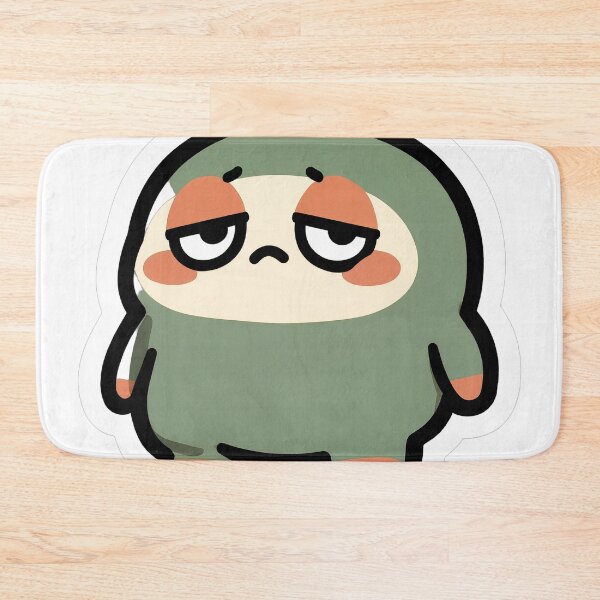 Item preview, Cute Green Blob Monster Flat Design designed and sold by GSideArtStore.