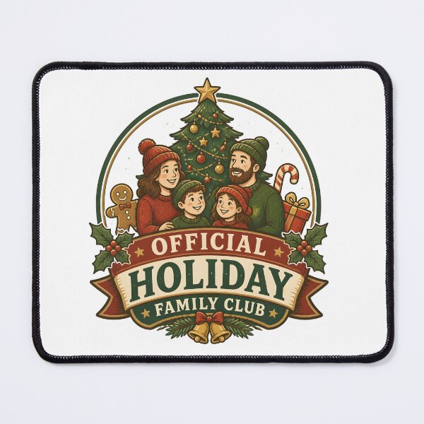 Item preview, Official Holiday Family Club Christmas Family Holiday Gift designed and sold by OliviaHayesArt.