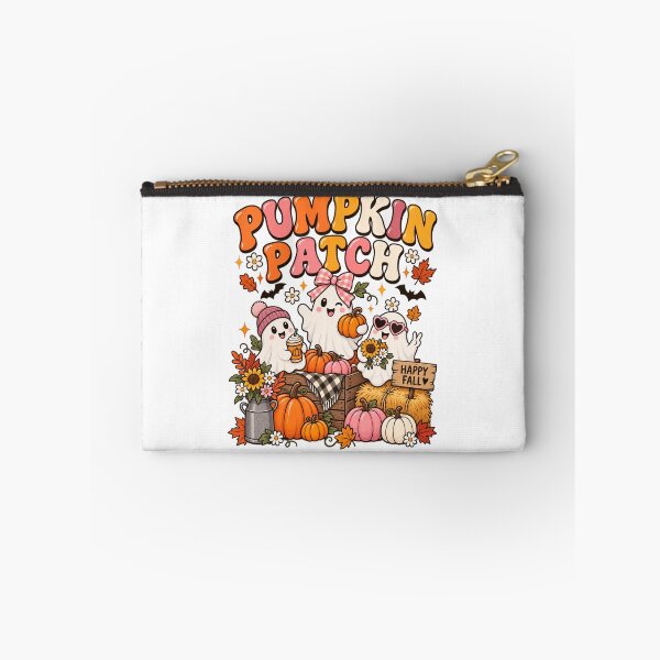 Item preview, Cute Pumpkin Patch Ghosts Halloween Fall Kawaii Autumn designed and sold by afr-saad.