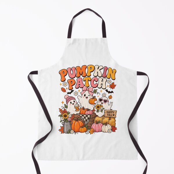 Item preview, Cute Pumpkin Patch Ghosts Halloween Fall Kawaii Autumn designed and sold by afr-saad.