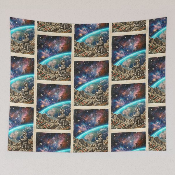 Item preview, French Bulldog Jazz Saxophonist Contemplating Cosmic Horizon designed and sold by PictoVibe.