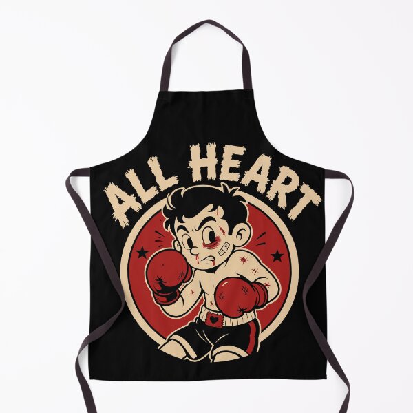 Item preview, All Heart Vintage Cartoon Boxer | Edgy Retro Fighter designed and sold by CLUB SODA KID DESIGNS.