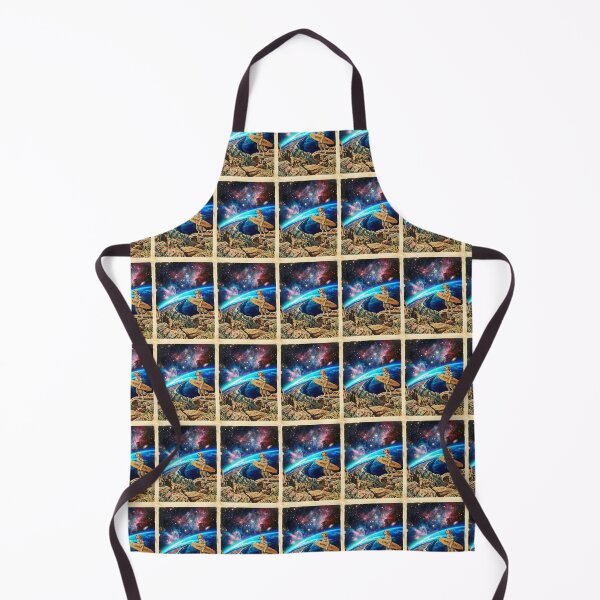 Item preview, Golden Retriever Surf Instructor Watching Cosmic Tides designed and sold by PictoVibe.