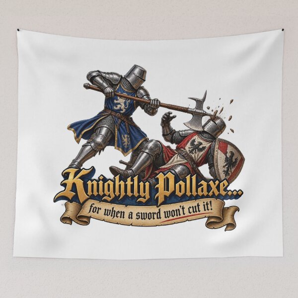 Item preview, Knightly Pollaxe v2 designed and sold by Immortalist Armoury.