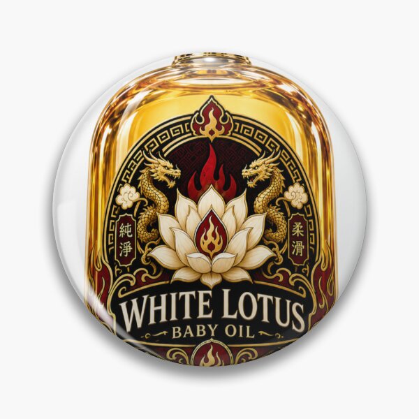 Item preview, White Lotus Baby Oil  designed and sold by Kitsune Merchant.