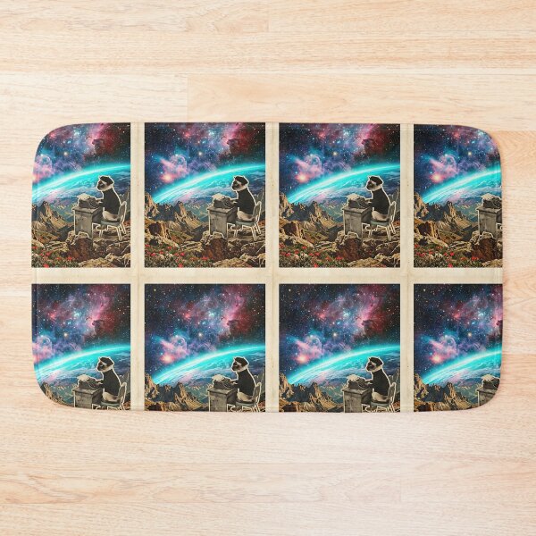 Item preview, Siamese Cat Beatnik Poet Typing Toward the Stars designed and sold by PictoVibe.