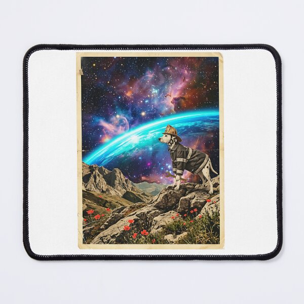 Item preview, Dalmatian Firefighter Hero Watching the Cosmic Horizon designed and sold by PictoVibe.