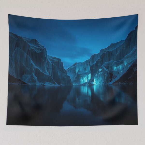 Item preview, Moody Blue Night Canyon Waters designed and sold by IntelliMindDesigns.