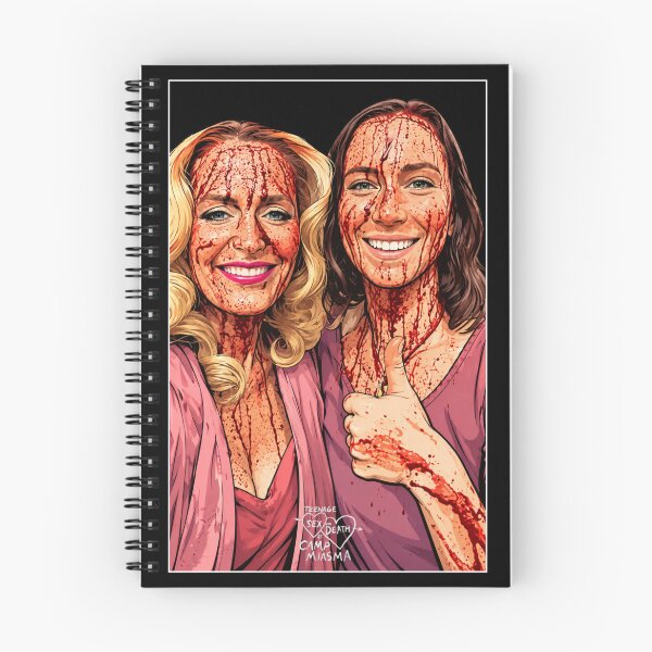 Item preview, Selfie of Hannah Einbinder and Gillian Anderson in Camp Miasma (fan art) designed and sold by PopCultureAndStuff.