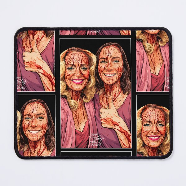 Item preview, Selfie of Hannah Einbinder and Gillian Anderson in Camp Miasma (fan art) designed and sold by PopCultureAndStuff.