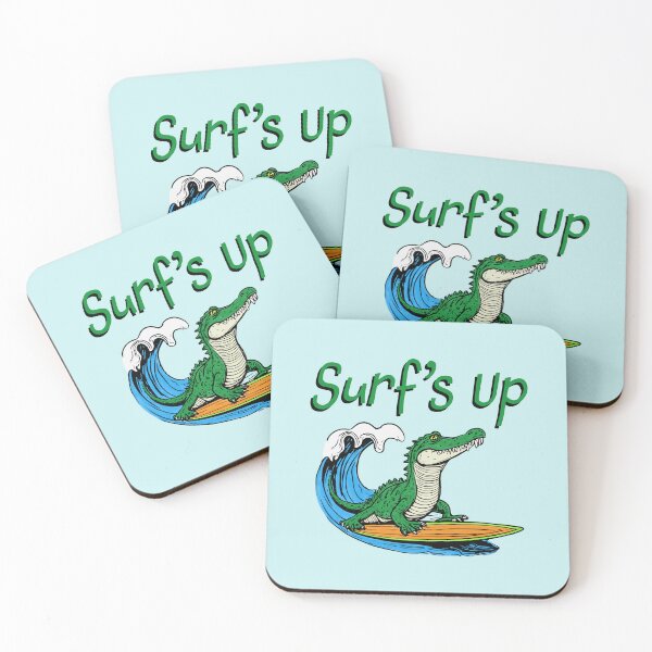 Item preview, Surfing Alligator  designed and sold by ToadsWorkshop.