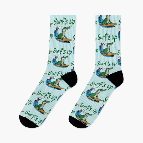 Item preview, Surfing Alligator  designed and sold by ToadsWorkshop.