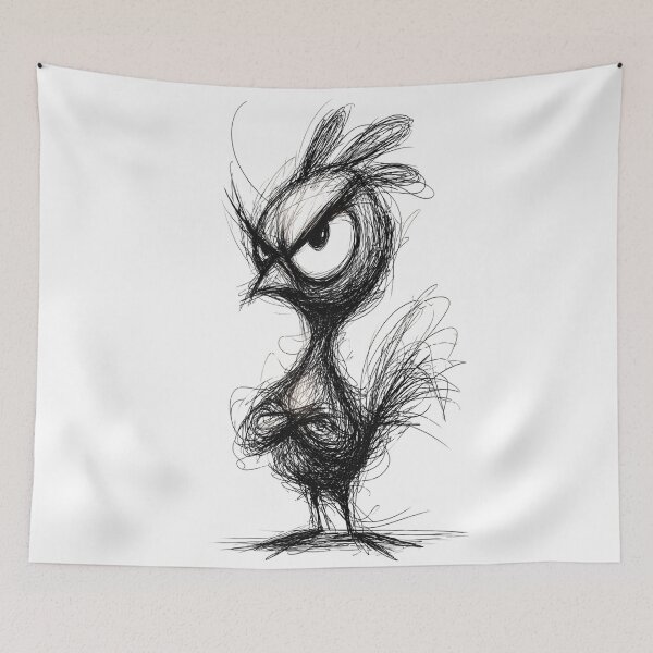 Item preview, Silly Chicken Doodle designed and sold by BRETT'S ART STUDIO.