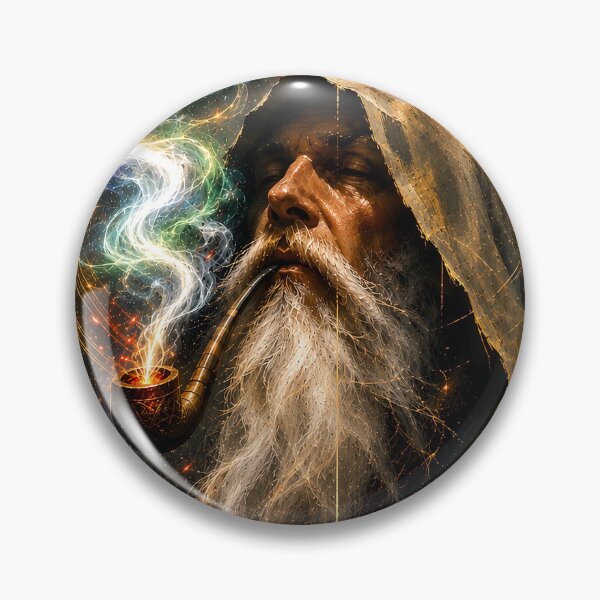 Item preview, The Smoke Between Worlds – Mystical Wizard & Celestial Sage designed and sold by SacredLensV.