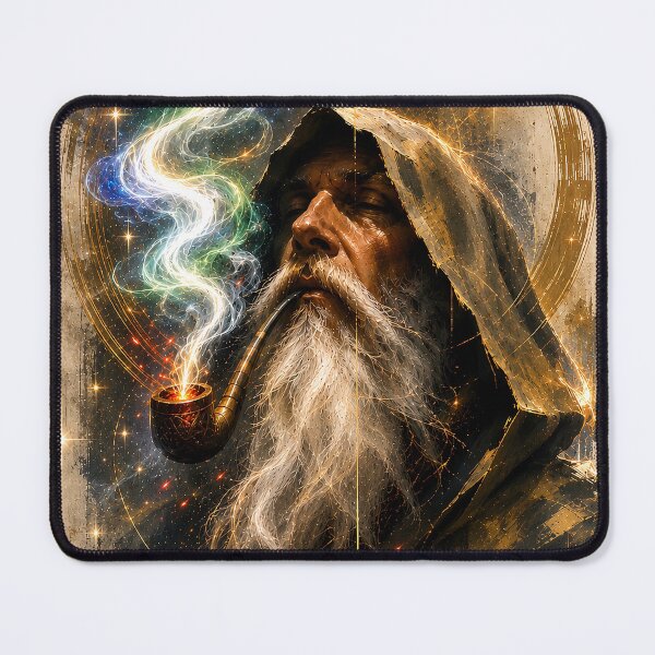 Item preview, The Smoke Between Worlds – Mystical Wizard & Celestial Sage designed and sold by SacredLensV.