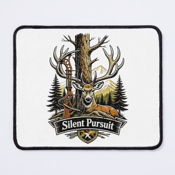 Item preview, Bowhunting Shirt – Silent Pursuit Vintage Archery Hunting Design designed and sold by Mahilis.