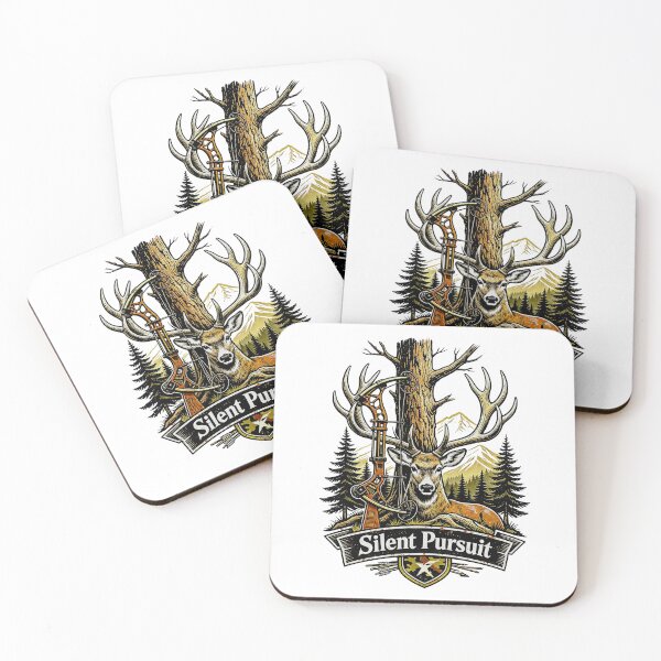 Item preview, Bowhunting Shirt – Silent Pursuit Vintage Archery Hunting Design designed and sold by Mahilis.