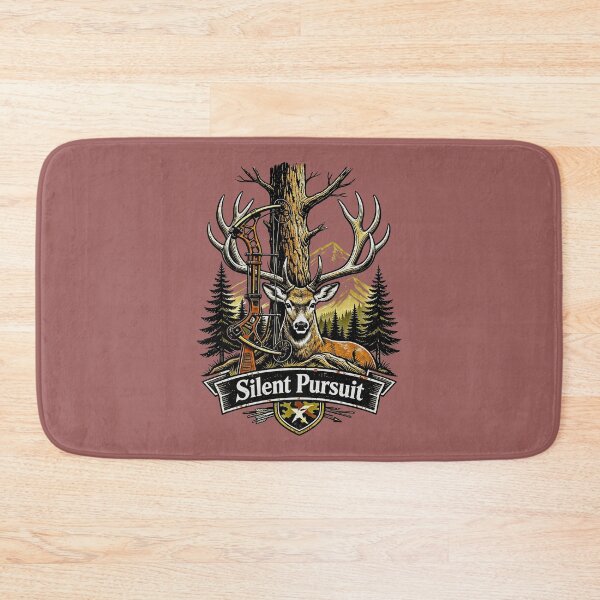 Item preview, Bowhunting Shirt – Silent Pursuit Vintage Archery Hunting Design designed and sold by Mahilis.