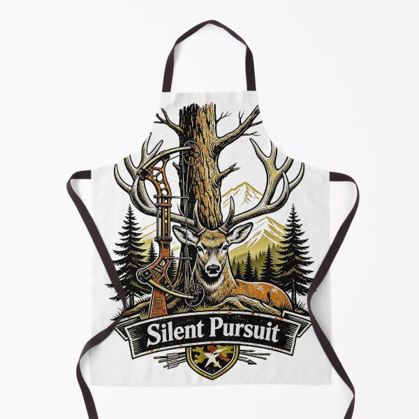 Item preview, Bowhunting Shirt – Silent Pursuit Vintage Archery Hunting Design designed and sold by Mahilis.