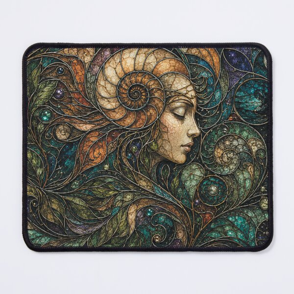 Item preview, Surreal Nautilus Goddess Puzzles designed and sold by VlodArt.
