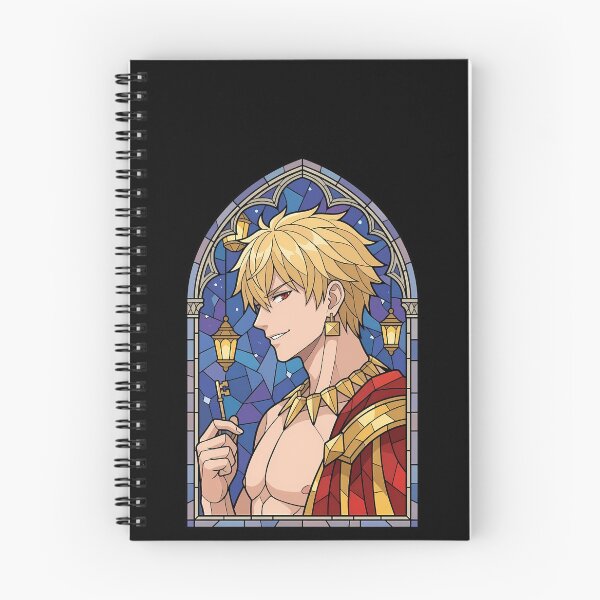 Item preview, Gilgamesh Fate Stay Night Golden King Stained Glass Smile designed and sold by mildaclairmo.