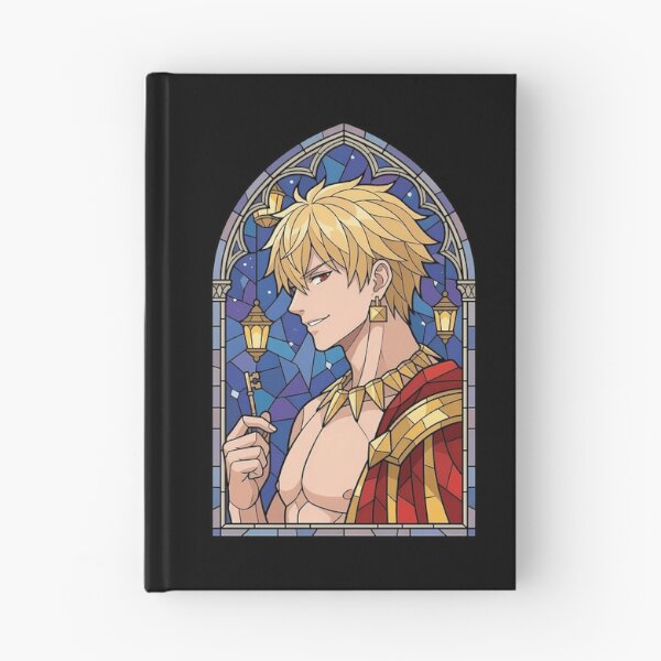 Item preview, Gilgamesh Fate Stay Night Golden King Stained Glass Smile designed and sold by mildaclairmo.