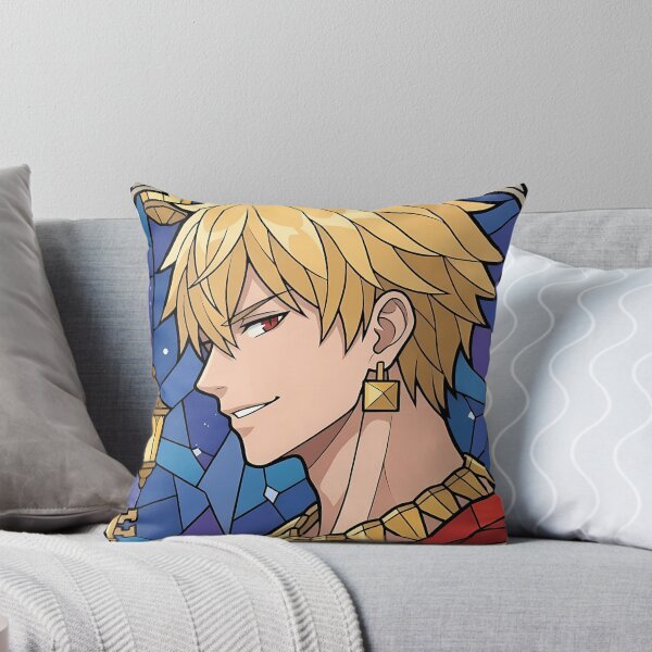 Item preview, Gilgamesh Fate Stay Night Golden King Stained Glass Smile designed and sold by mildaclairmo.