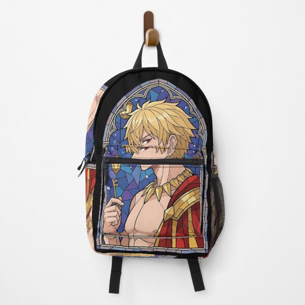 Item preview, Gilgamesh Fate Stay Night Golden King Stained Glass Smile designed and sold by mildaclairmo.