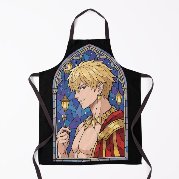 Item preview, Gilgamesh Fate Stay Night Golden King Stained Glass Smile designed and sold by mildaclairmo.