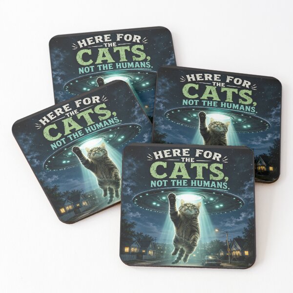 Item preview, Here for Cats designed and sold by aliengalaxiesglobal.