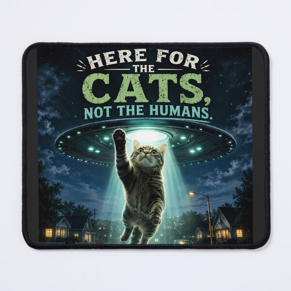 Item preview, Here for Cats designed and sold by aliengalaxiesglobal.