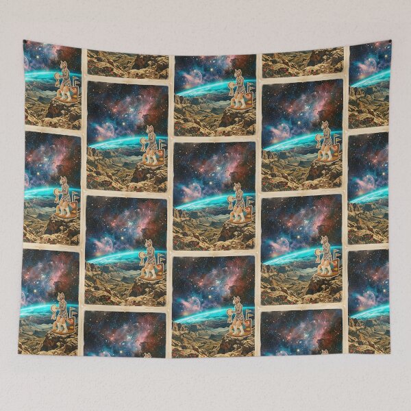 Item preview, Sphynx Cat Go-Go Dancer Shaking Tambourine at the Cosmos designed and sold by PictoVibe.