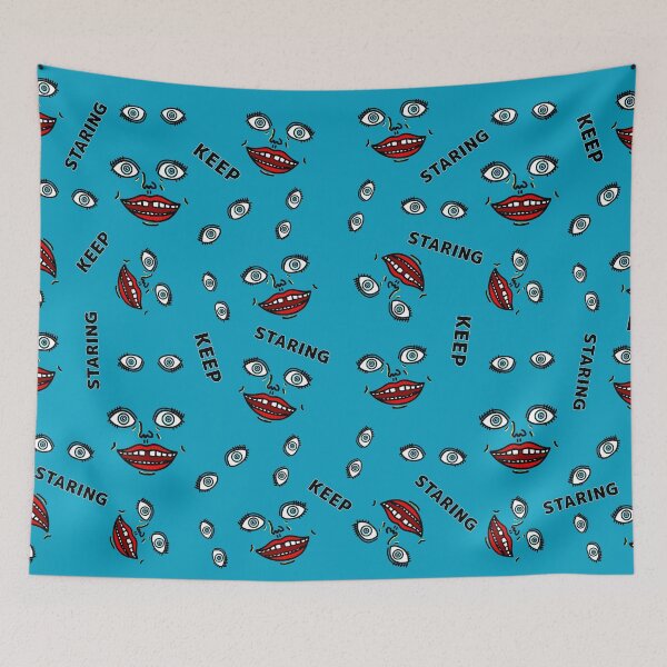 Item preview, Keep Staring Blue designed and sold by kanaehonkawa.
