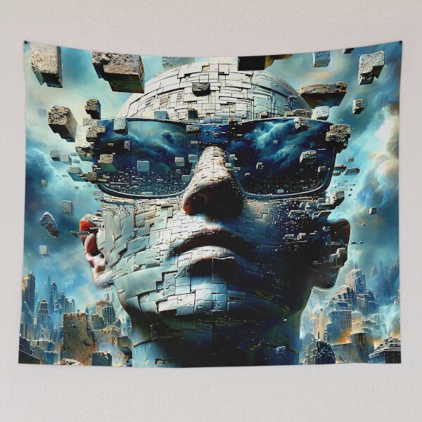 Item preview, Magical Surreal Fantasy Alien Robot With Futuristic Sunglasses designed and sold by DEC02.