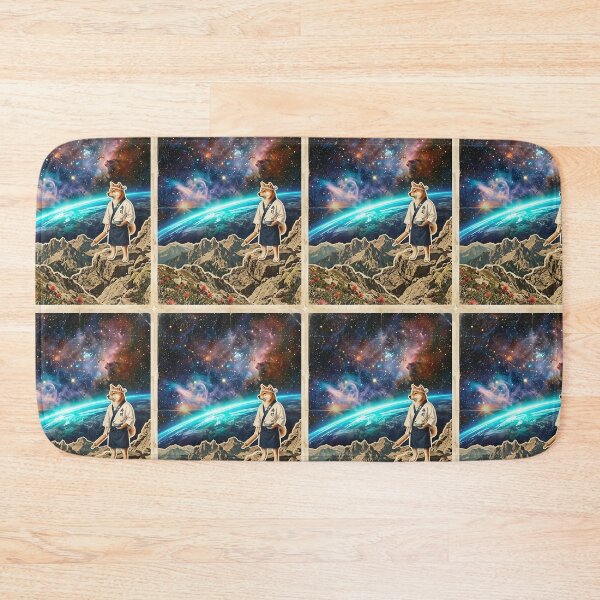 Item preview, Shiba Inu Sushi Chef Rolling Rice Under the Stars designed and sold by PictoVibe.