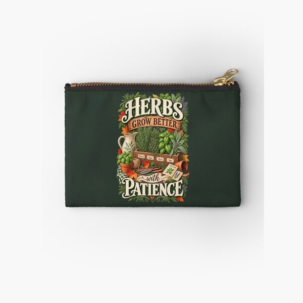 Item preview, Herbs Grow Better With Patience – Autumn Herb Garden Design designed and sold by astersgraphics.