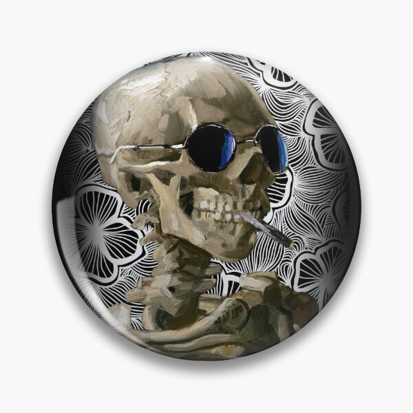 Item preview, Skull with Burning Cigarette  designed and sold by ToadsWorkshop.