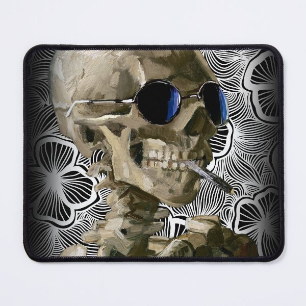 Item preview, Skull with Burning Cigarette designed and sold by ToadsWorkshop.
