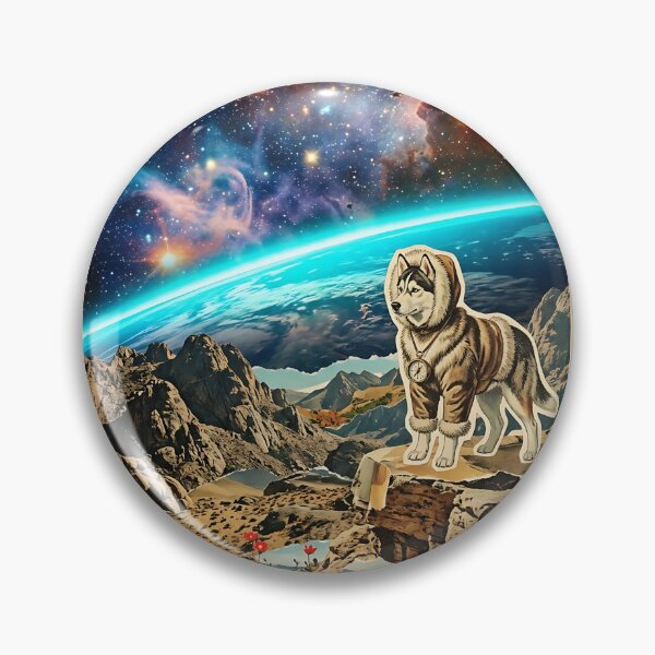 Item preview, Husky Arctic Explorer Mapping the Cosmic Horizon designed and sold by PictoVibe.