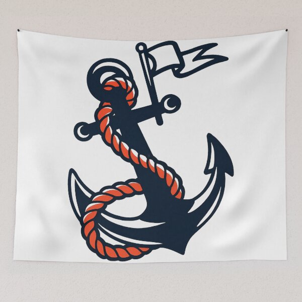 Item preview, Traditional Tattoo Style Anchor And Rope designed and sold by GSideArtStore.