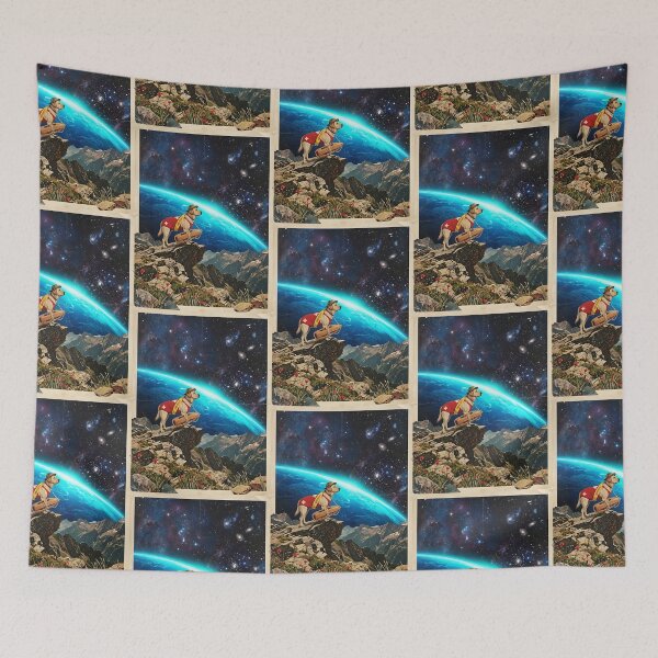 Item preview, Labrador Lifeguard Scanning the Cosmic Shoreline designed and sold by PictoVibe.