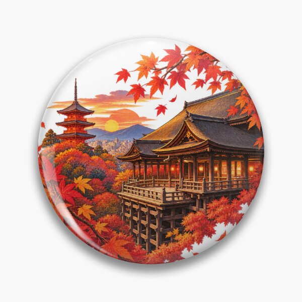Item preview, Autumn Splendor at Kiyomizu Temple, Kyoto designed and sold by Daihuku2525.